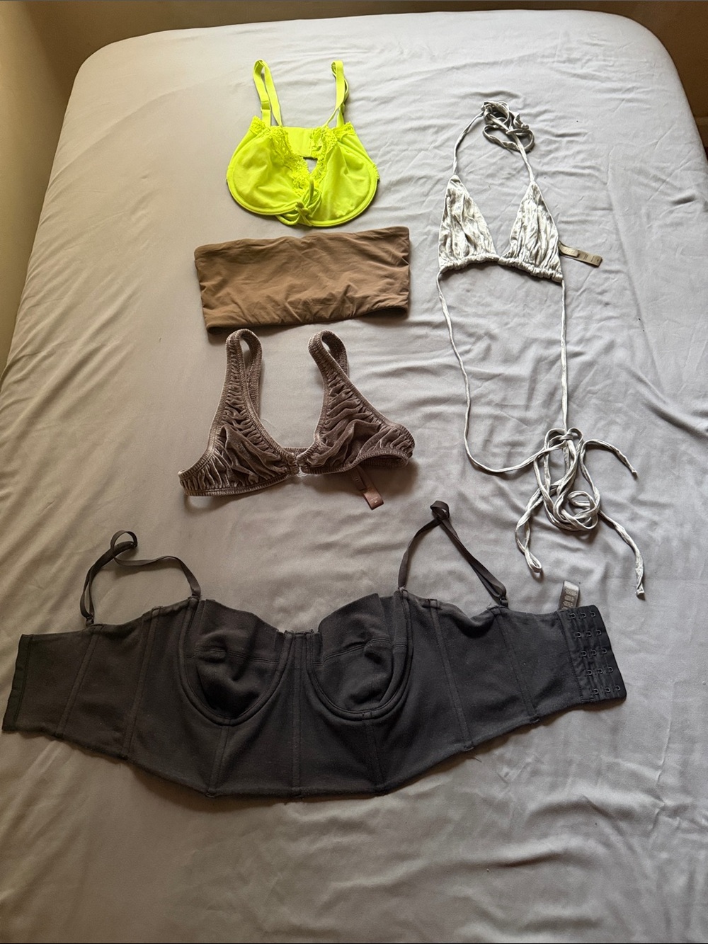 SKIMS bra bralette corset bra drawstring bra bandeau bra haul bulk 5 items
